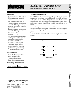 EL6270C Datasheet PDF Elantec -> Intersil