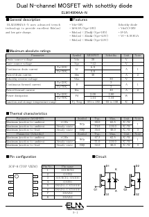 ELM14904AA-N Datasheet PDF ELM Technology Corporation