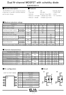 ELM14918AA-N Datasheet PDF ELM Technology Corporation