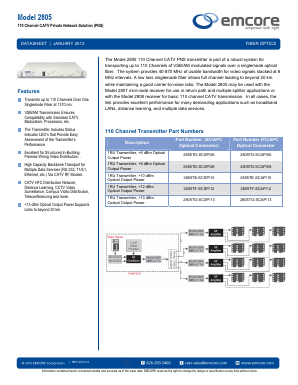 2805TG-SCSP/13 Datasheet PDF Emcore Corporation