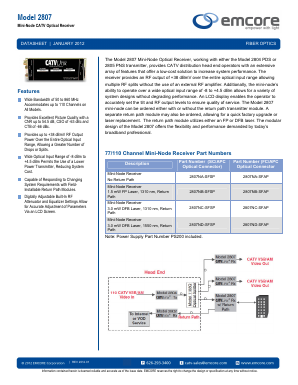 2807NB-SFSP Datasheet PDF Emcore Corporation