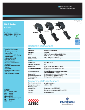 DA4-050CH Datasheet PDF Emerson Network Power