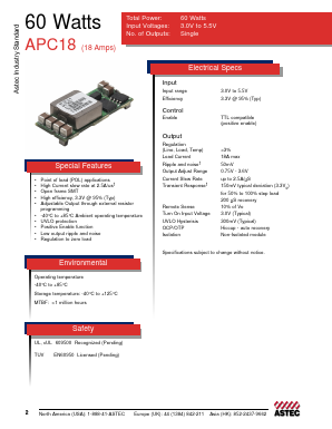 APC18 Datasheet PDF Emerson Network Power