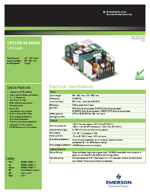 LPS103-M Datasheet PDF Emerson Network Power
