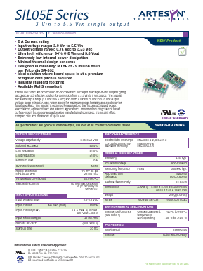 SIL05E Datasheet PDF Emerson Network Power