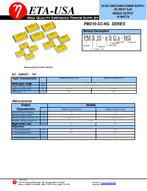 PMS10-SC-NG Datasheet PDF ETA-USA