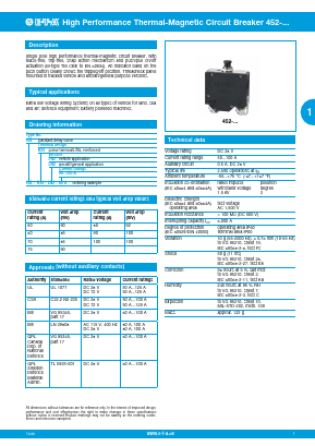 452-K34-LN2-100A Datasheet PDF ETAL Group