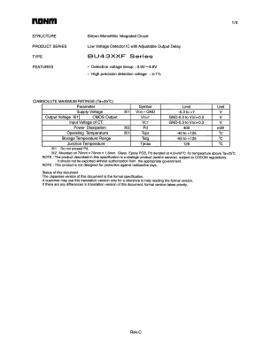 BU4347F Datasheet PDF ETC