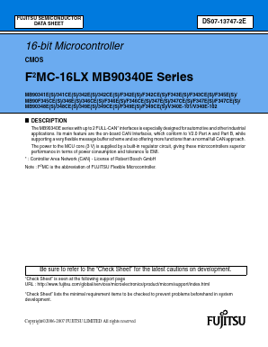 MB90F345ES Datasheet PDF ETC