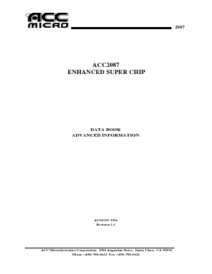 ACC2087 Datasheet PDF ETC