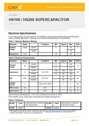 HS108G Datasheet PDF ETC