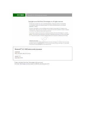 OVC3860 Datasheet PDF ETC