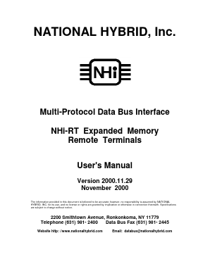 NHI-15191RT/883 Datasheet PDF ETC