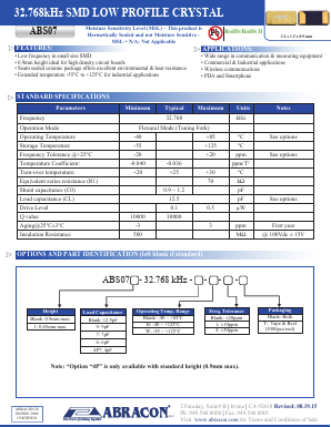 ABS07-32.768KHZ-4 Datasheet PDF ETC