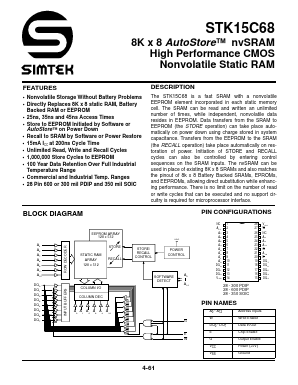 STK15C68 Datasheet PDF ETC