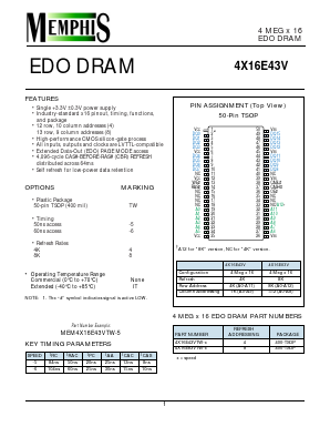 4X16E43VTW-5 Datasheet PDF ETC