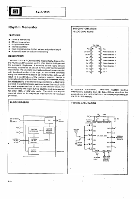 AY-5-1315 Datasheet PDF ETC