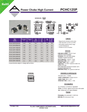 PCHC125P-6R8M-RC Datasheet PDF ETC