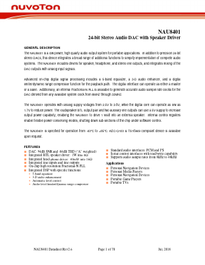 NAU8401YG Datasheet PDF ETC