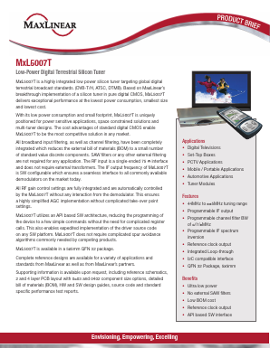 MXL5007T Datasheet PDF ETC