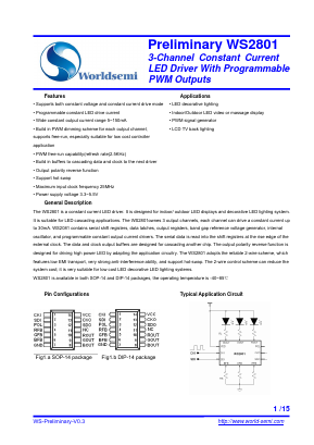 WS2801 Datasheet PDF ETC