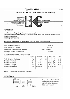 MIL-S-19500 Datasheet PDF ETC