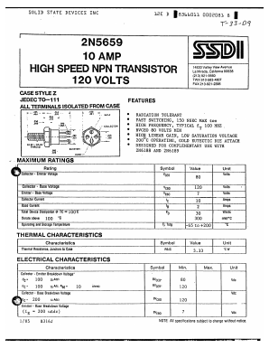 2N5659 Datasheet PDF ETC