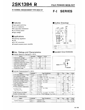 2SK1384R Datasheet PDF ETC