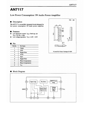 AN7117 Datasheet PDF ETC