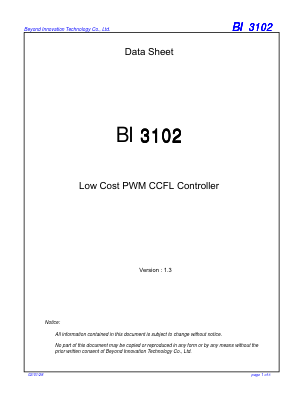 BI3102 Datasheet PDF ETC