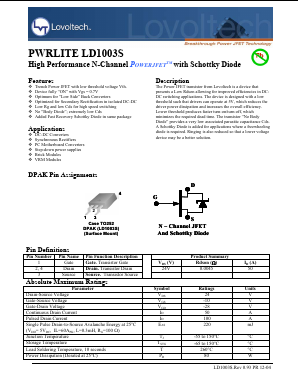 LD1003S Datasheet PDF ETC