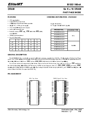 M10B11664A-25J Datasheet PDF ETC