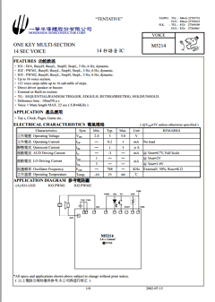 M5214 Datasheet PDF ETC
