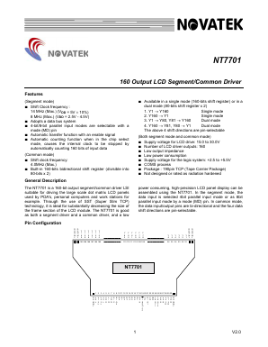 NT7701H-TABF3 Datasheet PDF ETC