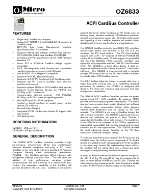 OZ6833 Datasheet PDF ETC