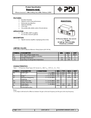 R0605300L Datasheet PDF ETC