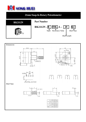 RK2112N-B50K Datasheet PDF ETC