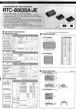 RTC-8563JE Datasheet PDF ETC