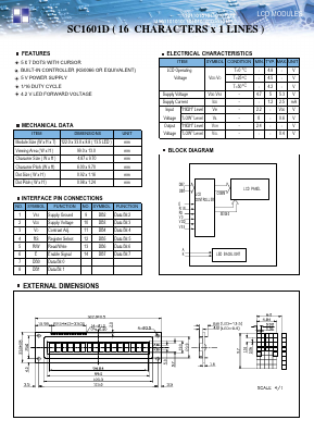 SC1601D Datasheet PDF ETC