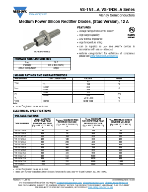 VS-1N1200RA Datasheet PDF Vishay Semiconductors