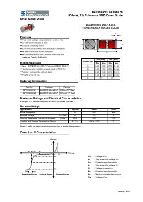 BZT55B2V7 Datasheet PDF ETC