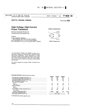 2N6259 Datasheet PDF ETC