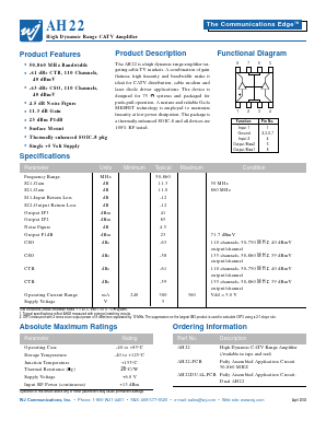 AH22-PCB Datasheet PDF ETC