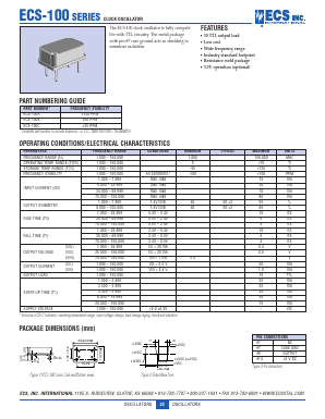 ECS-100A Datasheet PDF ETC