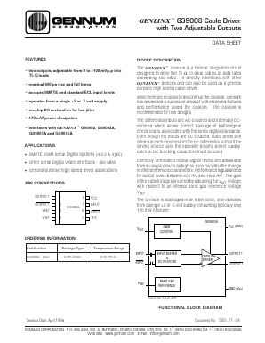 GS9008-CKA Datasheet PDF ETC