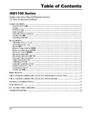 ISD1110P Datasheet PDF ETC