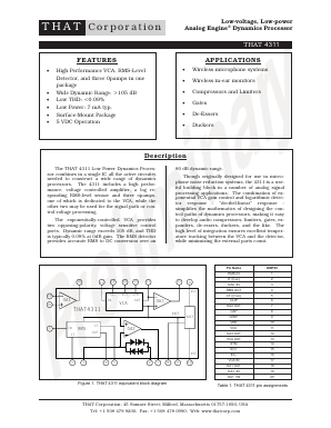 THAT4311 Datasheet PDF ETC