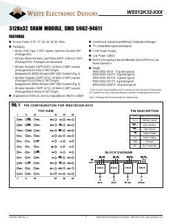WS512K32-35G1TMA Datasheet PDF ETC