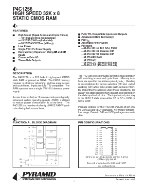 P4C1256L-45SMB Datasheet PDF ETC
