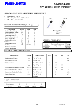 PJD882CT Datasheet PDF ETC